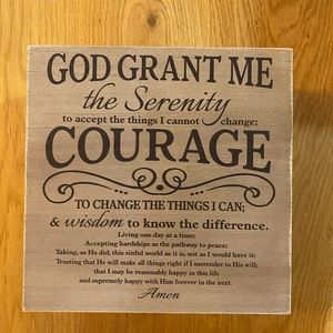 Dicksons Serenity Prayer Box
